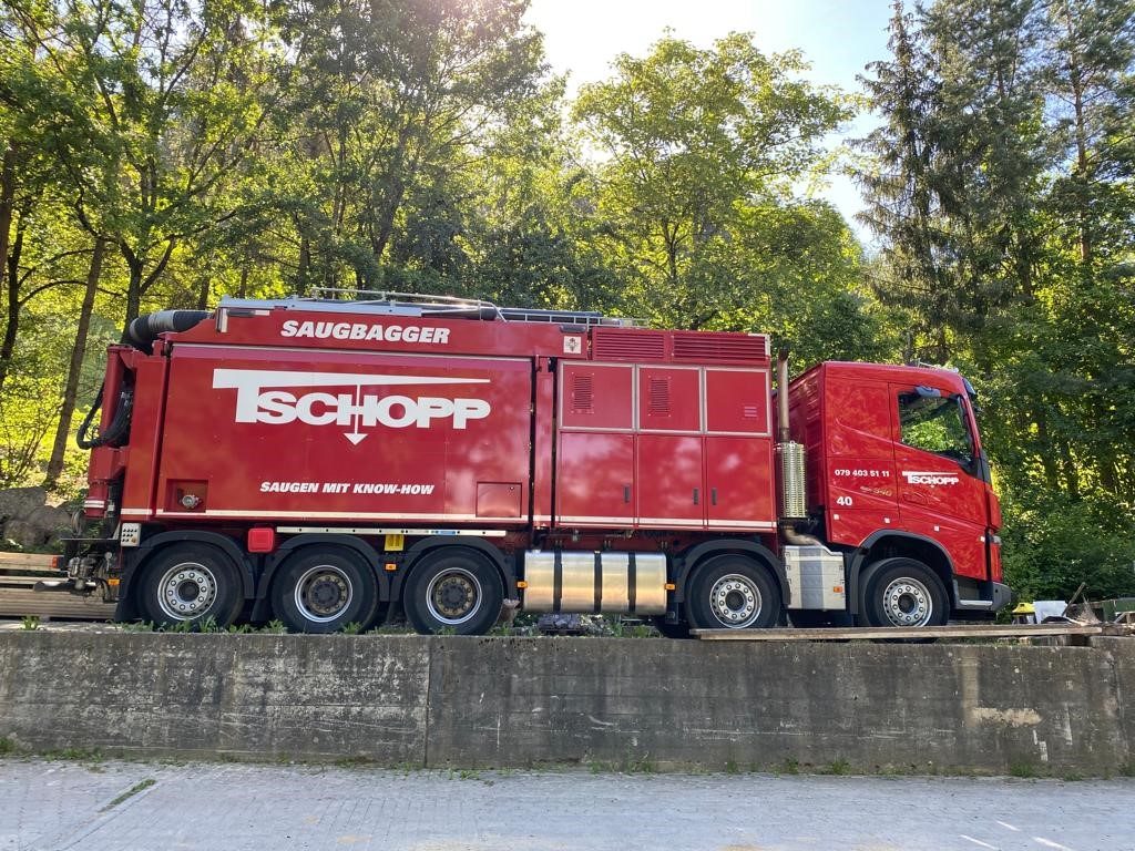 Saugbagger im Einsatz